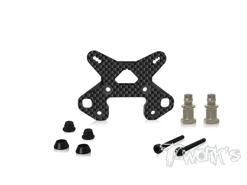 To-247-B4.1  Graphite Front/Rear Shock Tower 5Mm/4Mm With Short Standoffs ( For Team Associated Rc8 B4.1) 1