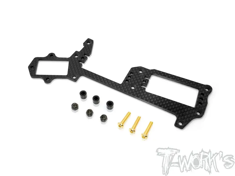 To-256-R Graphite Radio Plate With Transponder Seat For Mugen Mbx8/ Mbx8 Eco 1