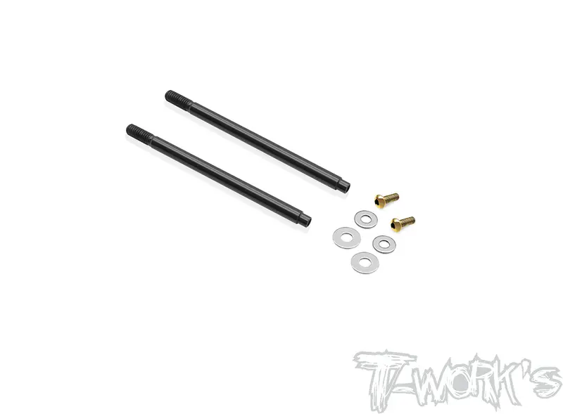 To-260-8Ight X 	 Dlc Coated Front Shock Shaft  57Mm (  For Tlr 8Ight X2.0 ) 2Pcs. 1