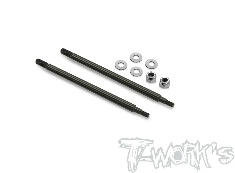 To-260-Rc8t4  Dlc Coated Front Shock Shaft  59.9Mm (  For Team Associated Rc8 T4/T4e ) 2Pcs. 1