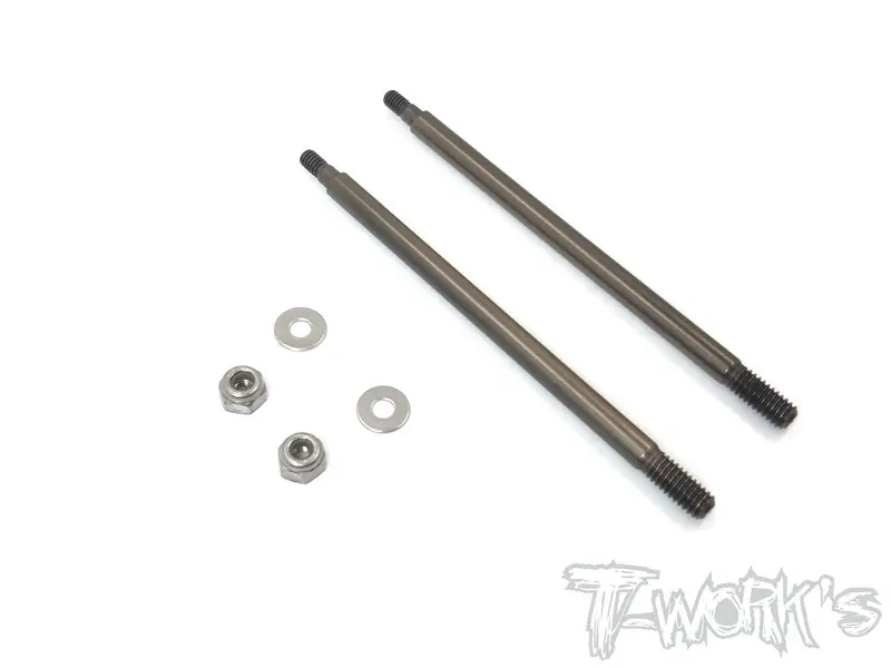 To-261-Mp9  Dlc Coated Rear Shock Shaft  63Mm( For Kyosho Mp9 Tki3/Tki4 /Mp9e /Mp9e Evo/Mp10 ) 2Pcs. 1