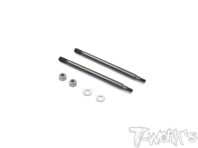 To-261-Rc8 Dlc Coated Rear Shock Shaft  63.8Mm ( For Team Associated Rc8 B3.1  ) 2Pcs. 1