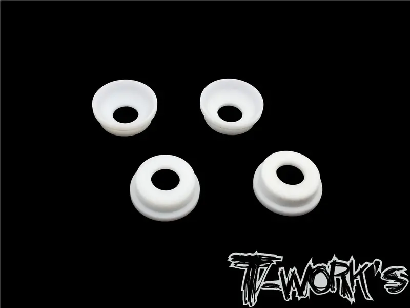 To-268-Rc8 Front Upright Adjust Nut Teflon Spacers ( For Team Associated Rc8 B3.1/B3.2/T3.2/T3.2E ) 4Pcs. 1