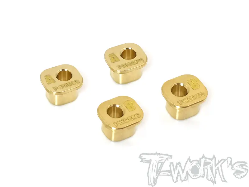 To-271-Mp10 Brass Rear Hub Insert A&B Each 2Pcs. ( For Kyosho Mp10 ) 1