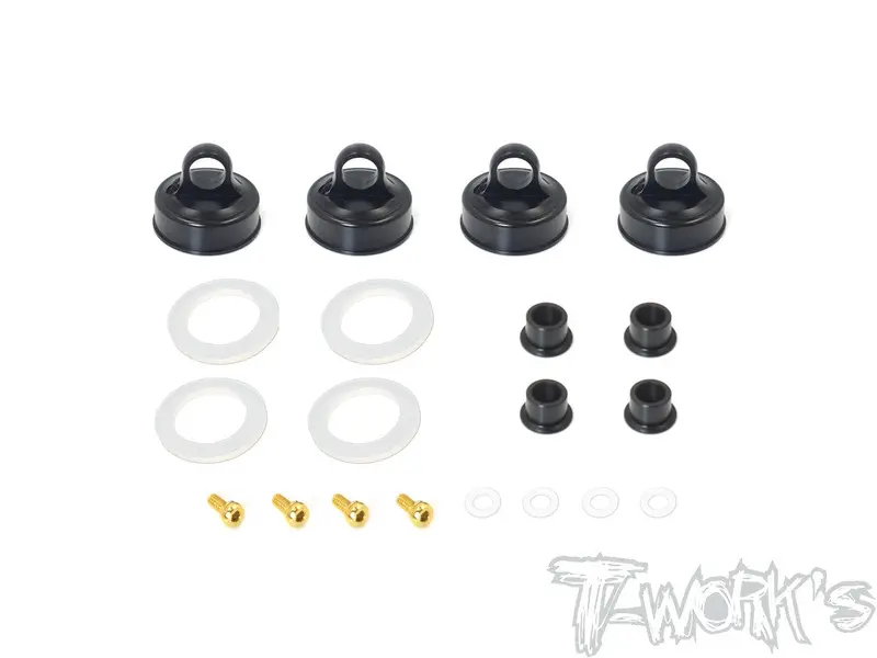 To-273-K Black Hard Coated 7075-T6 Alum Aeration Shock Cap ( For Kyosho Mp10/ Mp9 Tki3/Tki4 /Mp9e/ Mp9e Evo ) 1