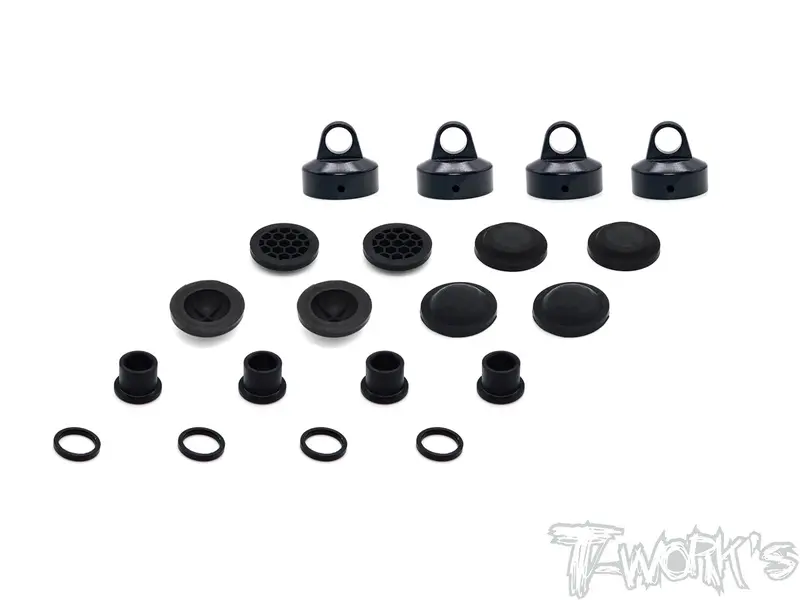 To-274-Sw Black Hard Coated 7075-T6 Alum Diaphragm Shock Cap ( For Sworkz 35-4 ) 1