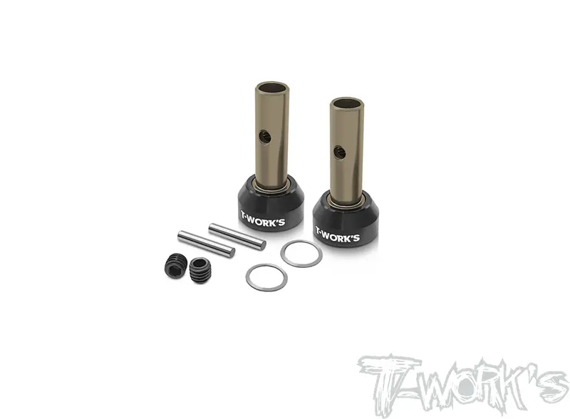 To-278-Rc8b4	 Hard Coated 7075-T6 Alum. F/R Axle Shaft ( For Team Associated Rc8 B4 )2Pcs 1