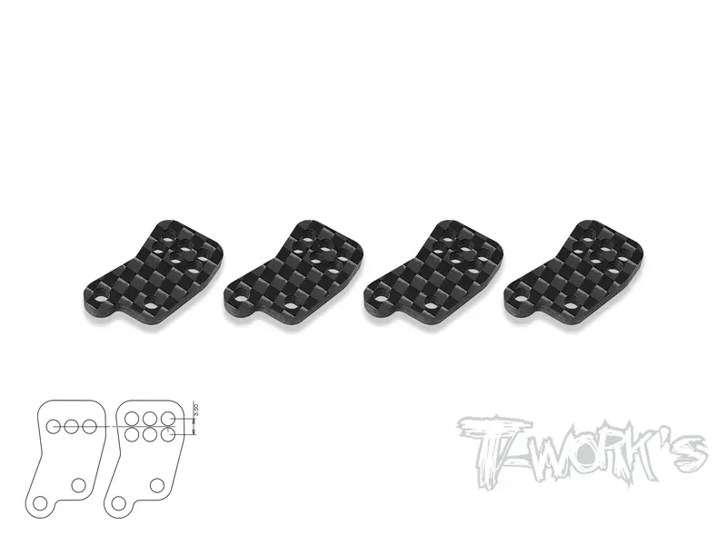 To-279-B4.1-A  Graphite Rear Hub Link A ( For Team Associated Rc8 B4.1 ) 1