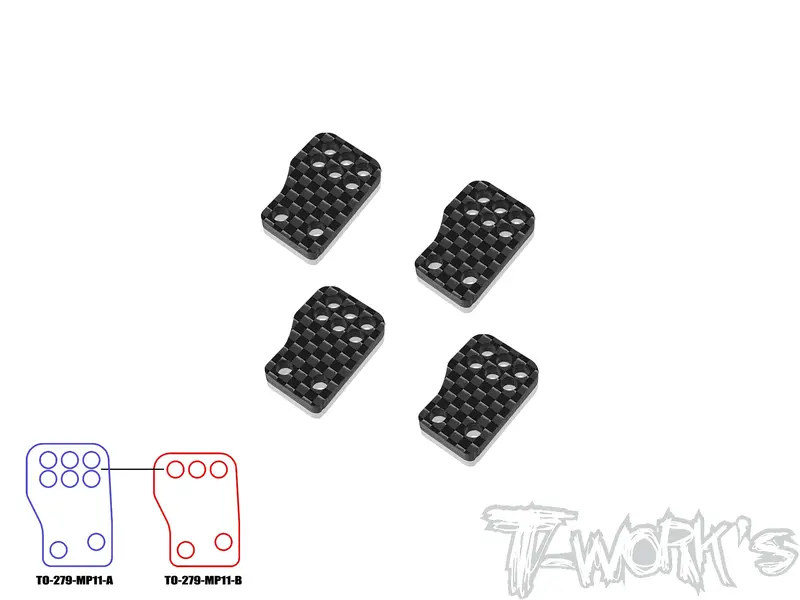 To-279-Mp11 7075-T6 Alum. Rear Hubs ( For Kyosho Mp11 ) 3