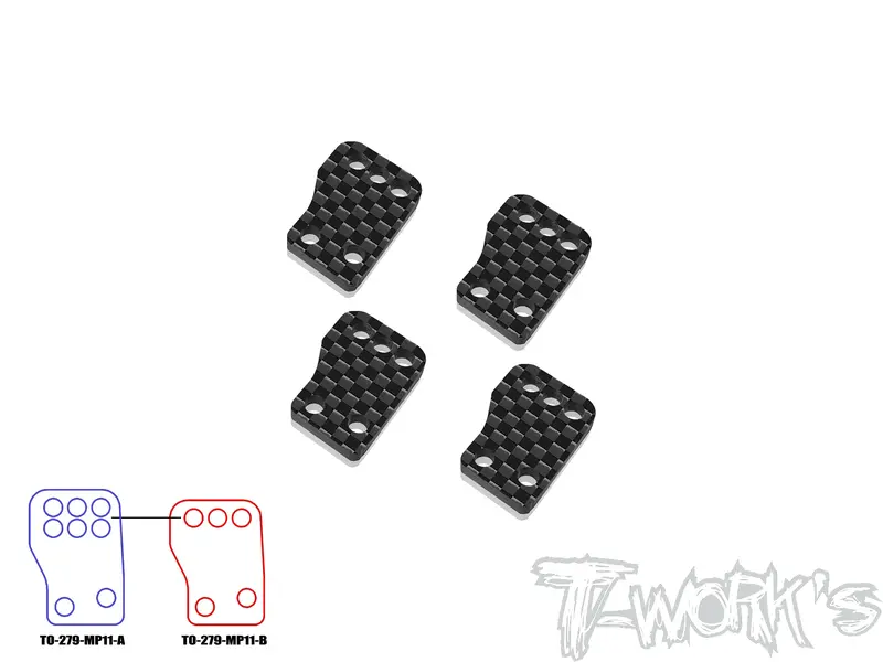 To-279-Mp11 7075-T6 Alum. Rear Hubs ( For Kyosho Mp11 ) 4
