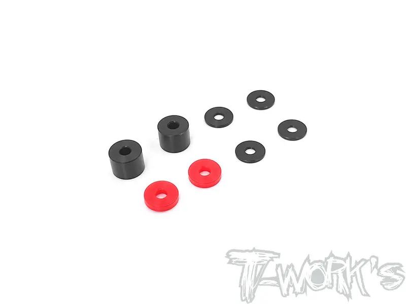 To-292-X Pom Rear Wheel Hub Spacer Set ( For Xray Xb8'20/22/23 )  3*9*7Mm/3*9*2Mm  Each 2Pcs. 3*9*1Mm 4Pcs. 1