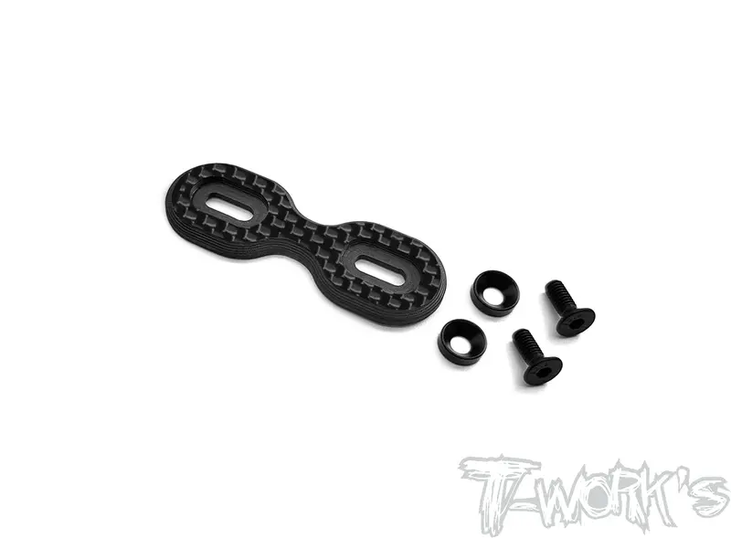 To-300-10B  1/10 Buggy Graphite Wing Button ( Wide ) 1