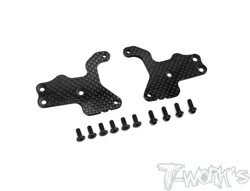 To-312-B3.2-F2 2Mm Carbon-Faced Frp Front A-Arm Stiffeners ( For Team Associated Rc8 B3.2 ) 1