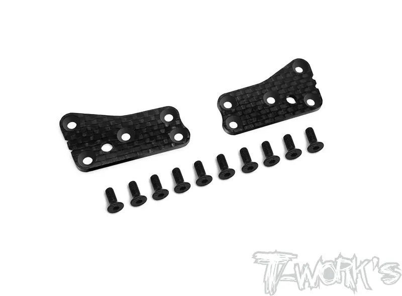 To-312-B3.2-Uf2 2Mm Carbon-Faced Frp Front Upper A-Arm Stiffeners  ( For Team Associated Rc8 B3.2 ) 1
