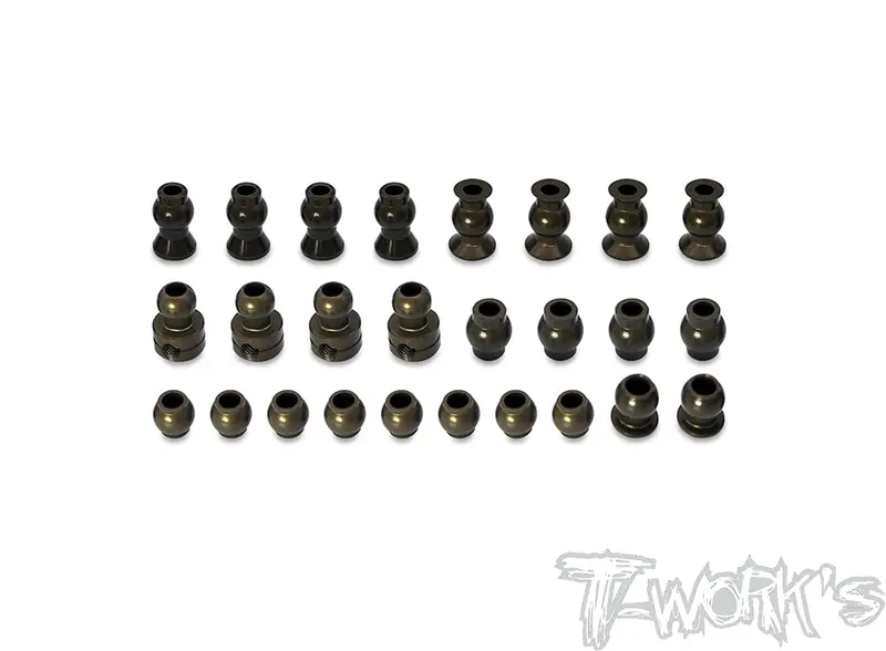 To-315  7075-T6 Hard Coated Alum. Ball Set ( For Hong Nor X3 Gtx E /  X3 Gts'23 )26 Pcs. 1