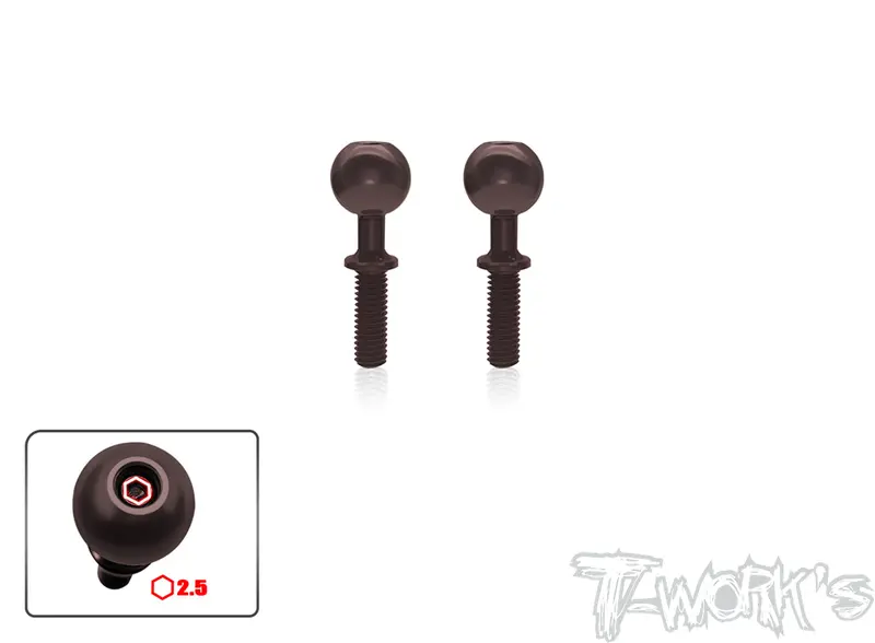 To-329-Xb8   Spring Steel Pillow Ball ( For Xray Xb8'22/23 ) 2Pcs. 1
