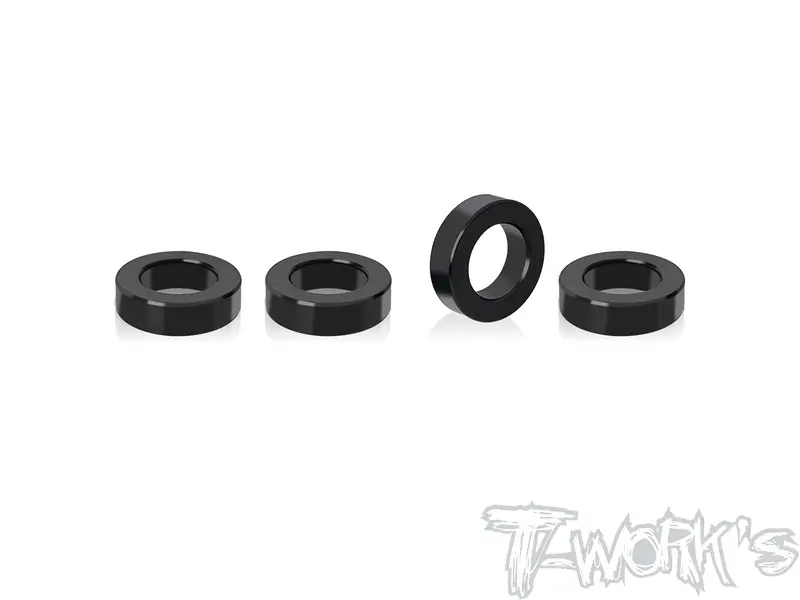 To-334-A  7075-T6 Alum. 6 X 10 X 2.8Mm Spacer ( For Tekno Et410 ) 4 Pcs. Change 17Mm Wheel Adapter Use 1