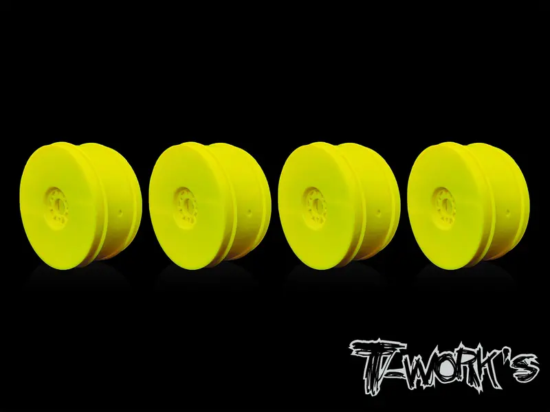 To-339-A    1/8 Buggy Wheel 4Pcs. ( White/Yellow ) 2