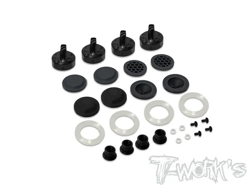 To-343-Hb    Black Hard Coated 7075-T6 Alum Mult-Adjust Alternatives  Shock Cap ( For Hb D8ws/D819rs/819/817/815/E819/E817 ) 1