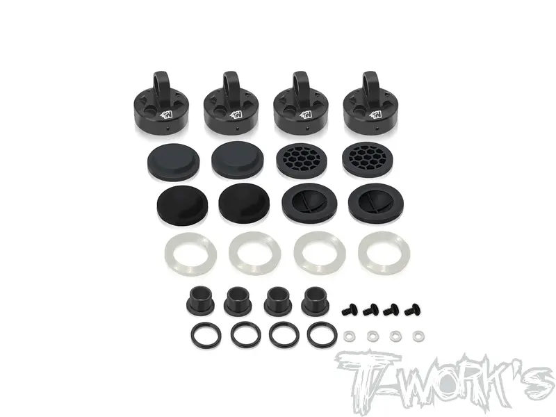 To-343-M   Black Hard Coated 7075-T6 Alum Mult-Adjust Alternatives  Shock Cap (  For Mugen Mbx8r/Mbx8r-T ) 1