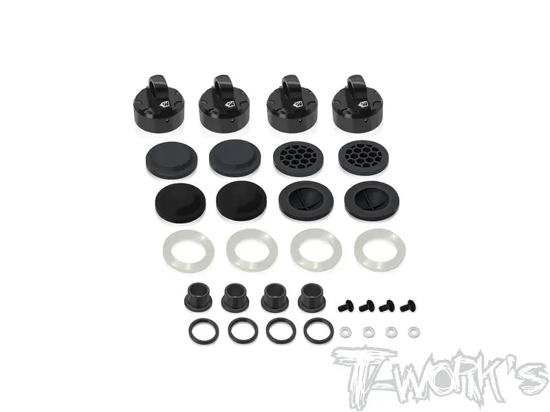 To-343-T   Black Hard Coated 7075-T6 Alum Mult-Adjust Alternatives  Shock Cap (  For Tekno Nb48 / Eb48 2.2 ) 1