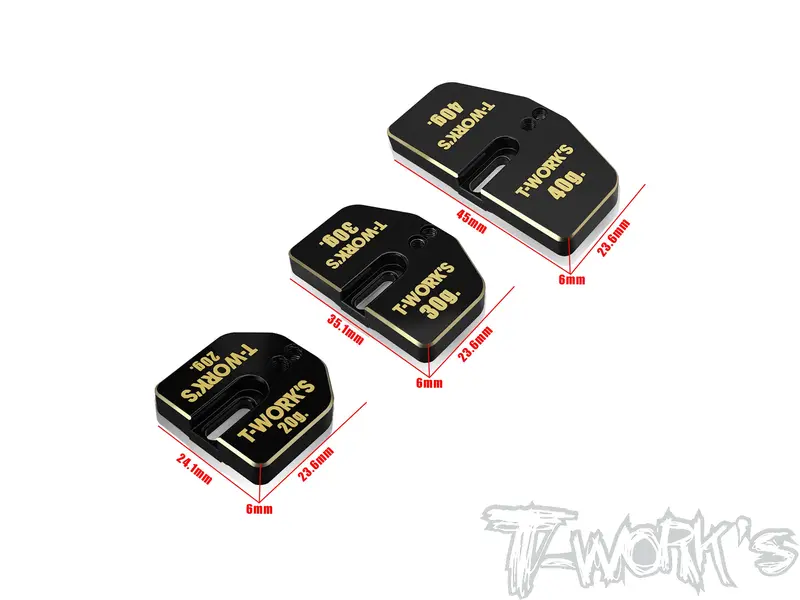 To-344   1/8 Buggy & Truggy Weight Set (20/30/40G. Each 1 ) 1
