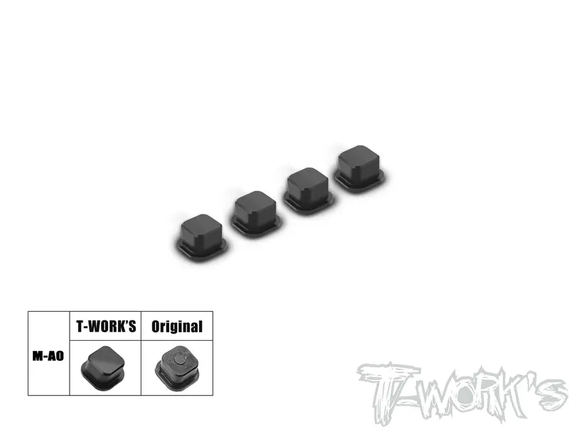 To-347-M-A   Cnc Machined Delrin Arm Mount Insert ( For Mugen Mbx8r A & B Mount ) Type A/B/C 4Pcs. 1