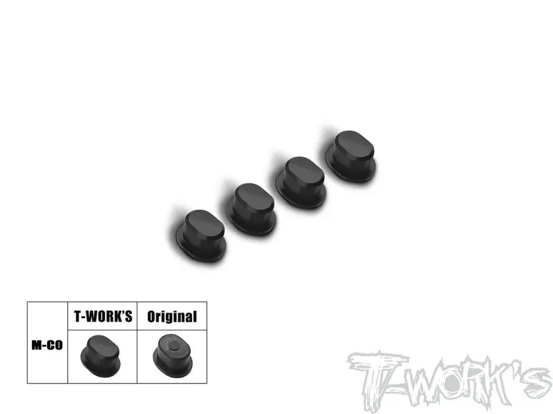 To-347-M-C   Cnc Machined Delrin Arm Mount Insert ( For Mugen Mbx8r Front Upper Mount ) Type A /B 4Pcs. 1