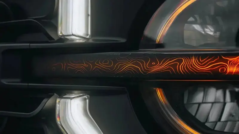 Topo Signature Drl Bar Overlays (Printed Series) For 2021+ Bronco (Signature Headlights) 2