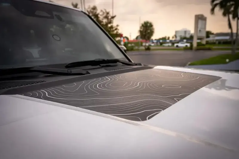 Topographic Hood Overlay (Printed Series) For 2024+ Land Cruiser 1