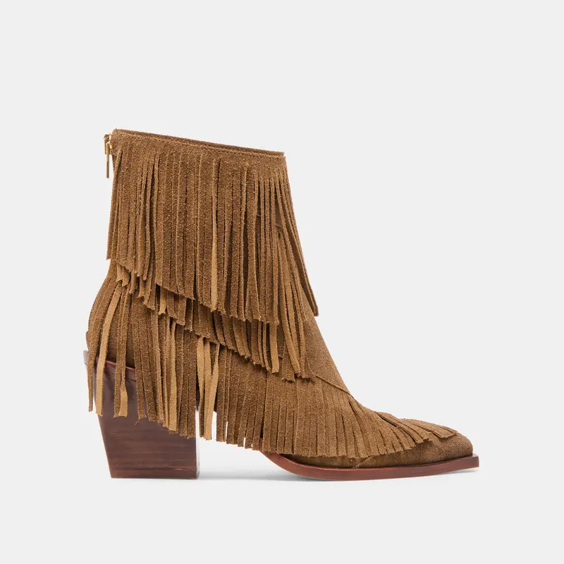 Torey Booties Chestnut Suede 1