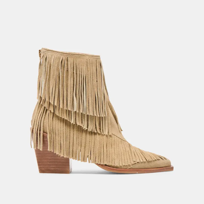 Torey Booties Dk Taupe Suede 1