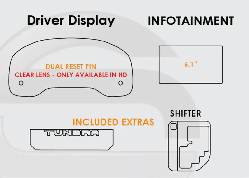 Toyota Tundra Screen Protection Kit