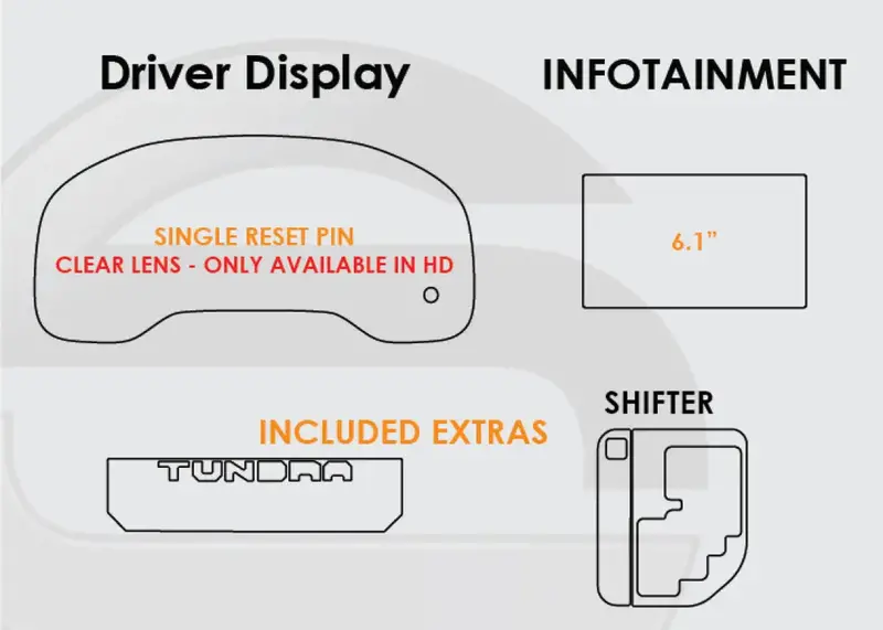 Toyota Tundra Screen Protection Kit