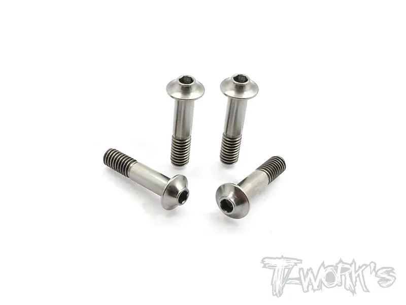 Tp-003 64 Titanium Front Arm Screw 4Pcs. (For Hong Nor X3gts'26 & Jammin X3 Sabre/Team Durango Dnx408,Igt8) 1