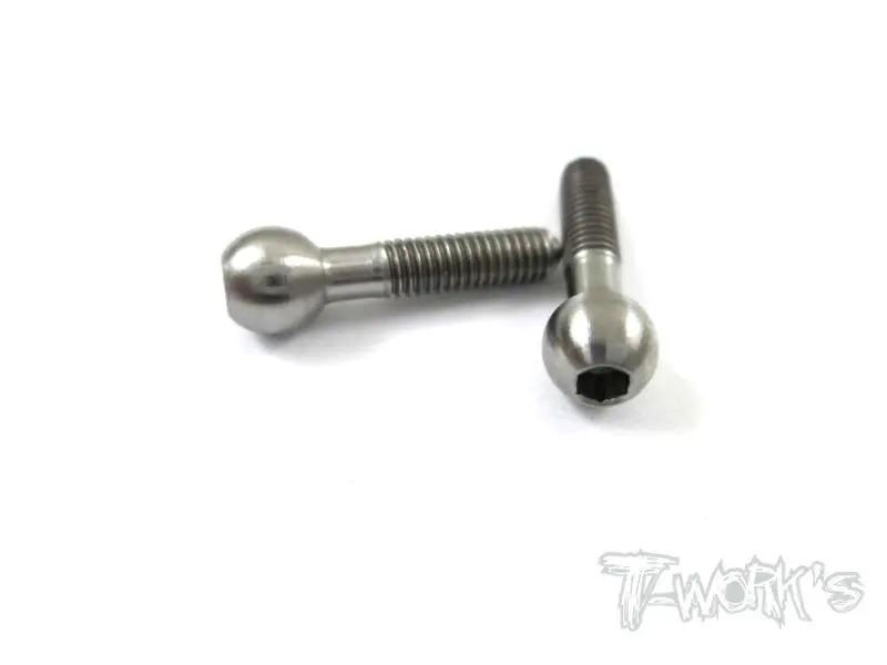 Tp-015 64 Titanium Pivot Ball Threaded Upper Arm ( For Serpent Project 4X,S411,F110,S120,748,977,S120lt-Lr/4X Evo,X20)2Pcs. 1