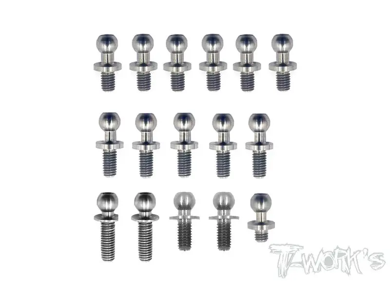 Tp-026 64 Titanium Ball End Set ( For Yokomo Bd7 & Bd7'15 & Bd7'16 ) 1