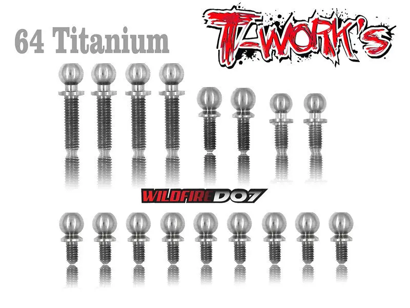 Tp-032 64 Titanium Ball End Set  For Vbc D07 1