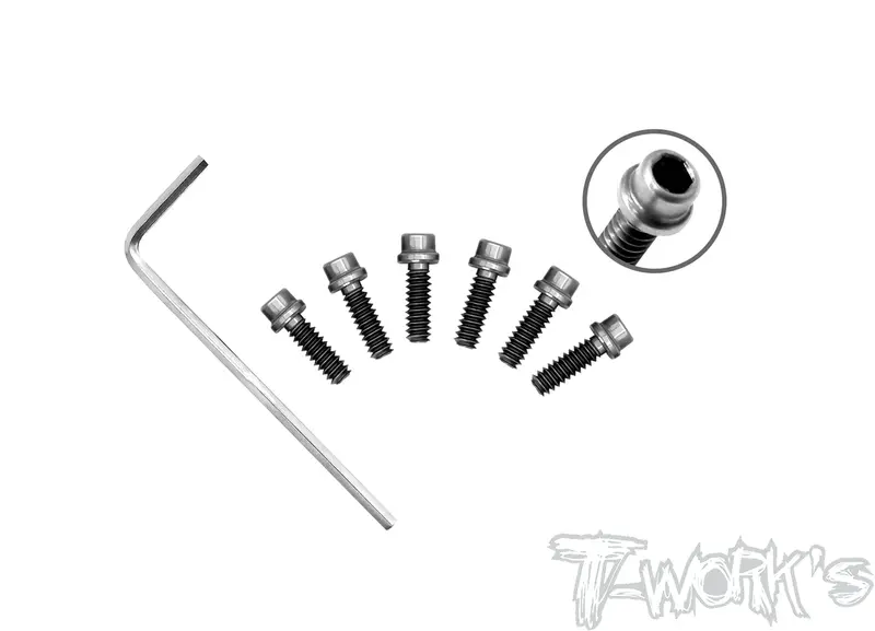 Tp-040 64 Titanium Rear Wheel Hub Screws-4/40  6Pcs. ( Team Associated,Crc) 1