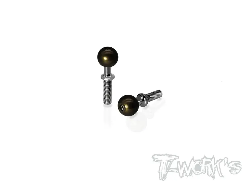 Tp-047-Rc8  Alum. Pillow Ball With Titanium Shaft ( Team Associated Rc8 B3/B3.2 )2Pcs. 1