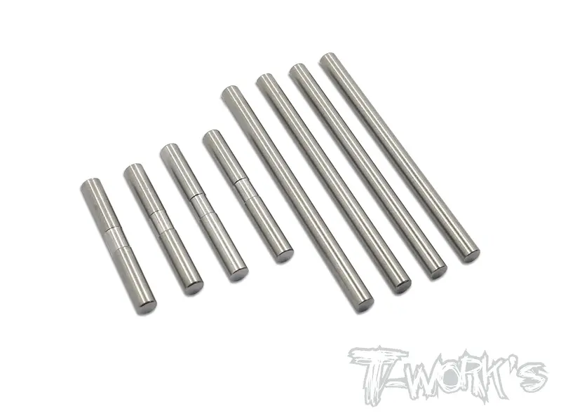 Tp-051 64 Titanium Suspension Pin Set ( For Xray T4'16 / T4'17/T4'18/T4'19/T4'20/T4f/T4'21) 1