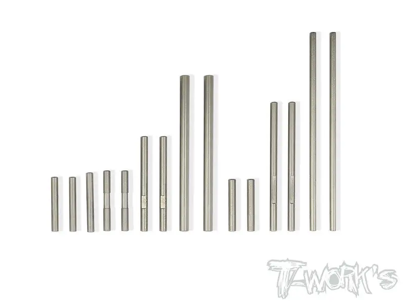 Tp-055  64 Titanium Hinge Pin Set ( For Xray Rx8'16 ) 1