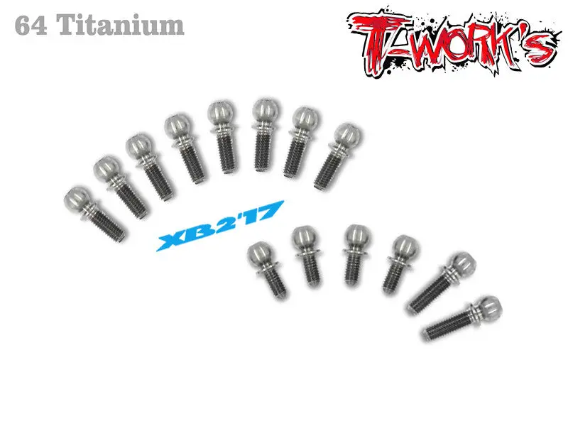 Tp-056 64 Titanium Ball End Set ( For Xray Xb2c'17/Xb2c 2018 ) 1