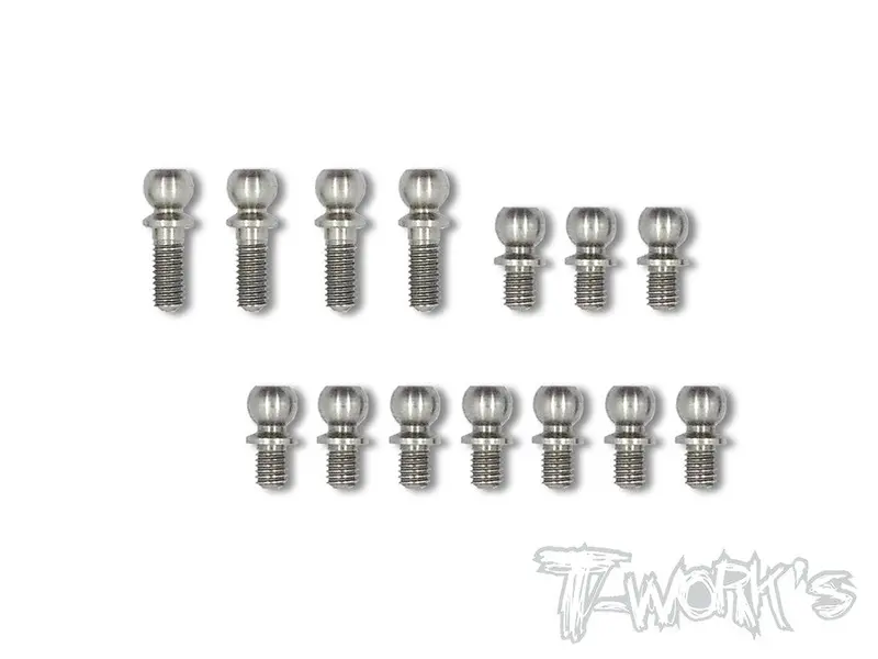 Tp-058 64 Titanium Ball End Set ( For Serpent Project 4X ) 1