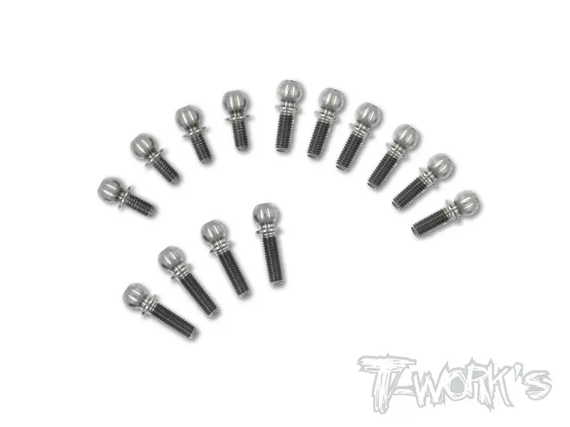 Tp-065 64 Titanium Ball End Set ( For Xray Xb4'17 / Xb4'18 ) 1