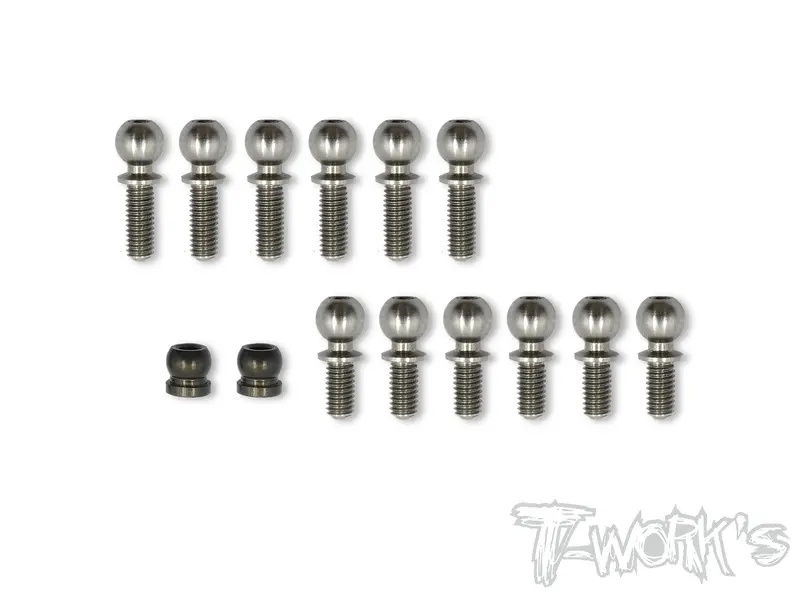 Tp-067 64 Titanium Ball End Set ( For Serpent Spyder Sdx4 ) 1