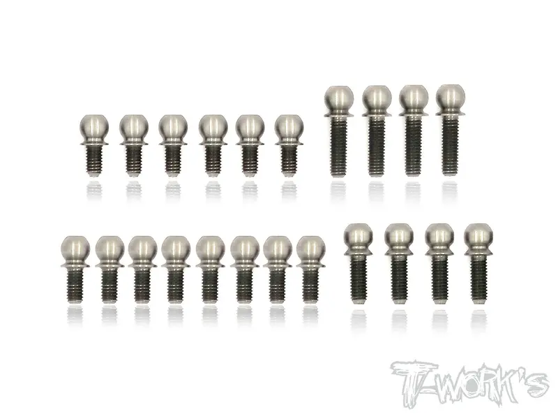 Tp-076 64 Titanium 4.9Mm Ball End Set ( For Xray T4 2018 ) 1