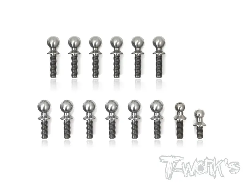 Tp-088  64 Titanium Ball End Set ( For Team Associated Rc10 B6.1/B6.1D ) 1