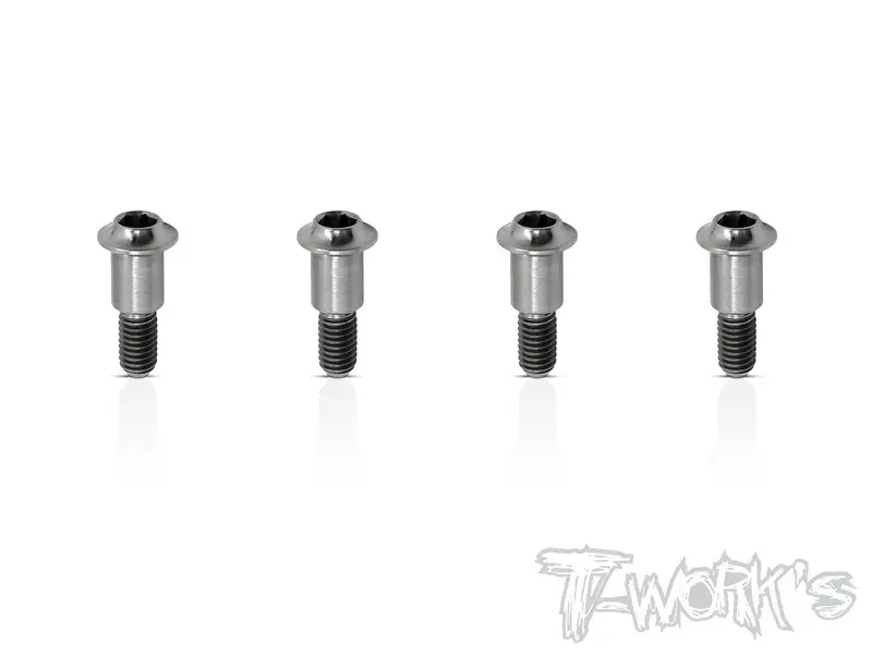 Tp-089 64 Titanium King Pin Screw 4Pcs.  For Tekno Eb410/Eb410.2 1