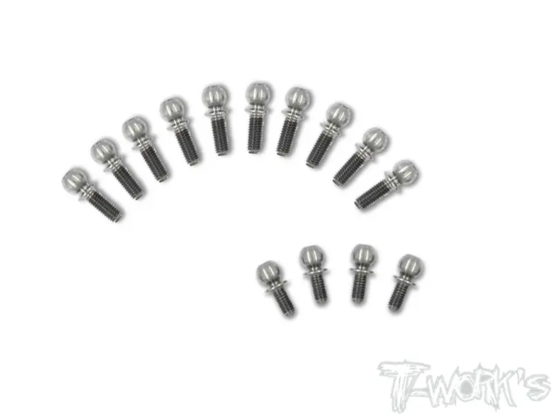Tp-092 64 Titanium Ball End Set ( For Xray Xb2c 2019 ) 1